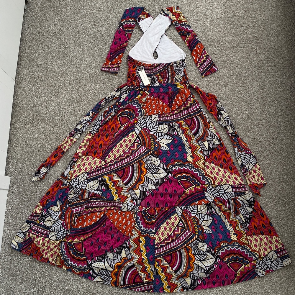 NWT Anthropologie Maeve Cynthia Halter Maxi Dress Size XXS - Picture 6 of 6